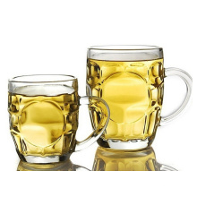 Haonai glass products,glass beer mugs with handles